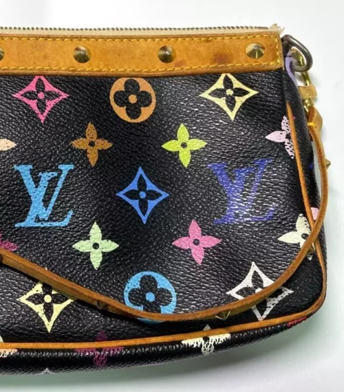 Auth Louis Vuitton Monogram Multicolor Pochette Accessoires Bag Pouch M92648 - Image 2