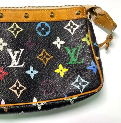 Auth Louis Vuitton Monogram Multicolor Pochette Accessoires Bag Pouch M92648 - Image 3