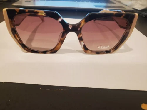 Brand New Prada Sunglasses PR 15WS 01R/0A6 Tortoise Caramel/Powder/BrownGradient - Image 6