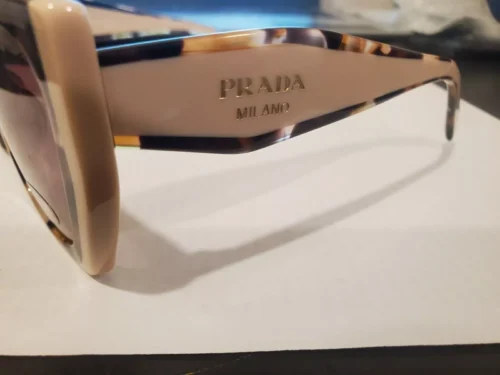 Brand New Prada Sunglasses PR 15WS 01R/0A6 Tortoise Caramel/Powder/BrownGradient - Image 3