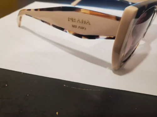 Brand New Prada Sunglasses PR 15WS 01R/0A6 Tortoise Caramel/Powder/BrownGradient - Image 4