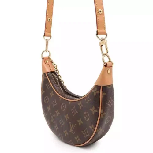 LOUIS VUITTON Loop Monogram Canvas Brown Shoulder Handbag M81098 - Image 7