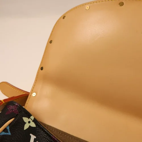 LOUIS VUITTON Monogram Multicolore Sologne Gold Shoulder Bag Coloring Black - Image 9