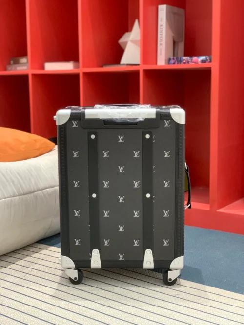 LOUIS VUITTON Rolling Trunk is made of Monogram canvas and leather Black - Image 6