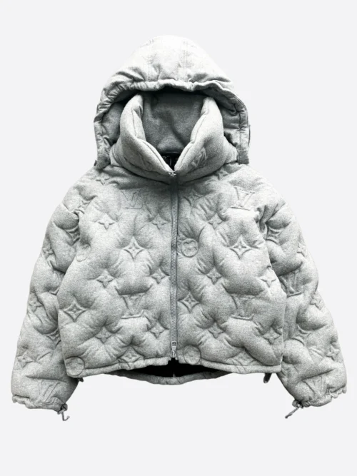 Louis Vuitton Grey Monogram Boyhood Puffer Jacket RM192M UY5 HHK72E