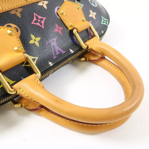 LOUIS VUITTON LV GHW Alma Handbag M92646 Monogram Multicolore Black - Image 6